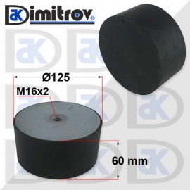 Антивибрационен тампон М16 х Ø 125 х 60 mm